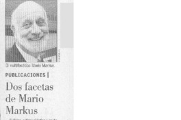Dos facetas de Mario Markus