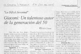 Un Talentoso autor de la generación del 50