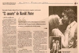 "El amante" de Harold Pinter