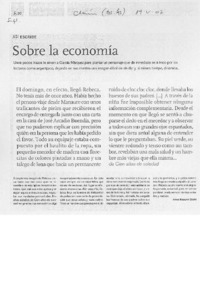 Sobre la economía