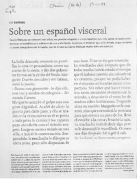 Sobre un español visceral