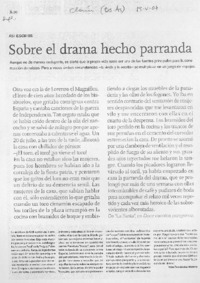 Sobre el drama hecho parranda