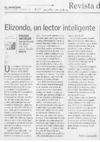 Elizondo, un lector inteligente