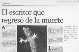 El escritor que regresó de la muerte