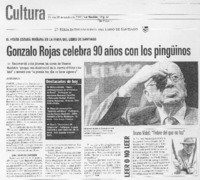 Gonzalo Rojas celebra 90 años con los pingüinos