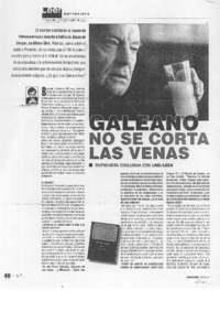 Galeano no se corta las venas (entrevista)