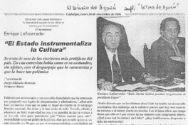 "El Estado instrumentaliza la cultura" (entrevista)