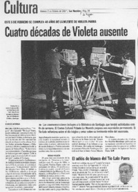 Cuatro décadas de Violeta ausente