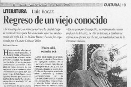 Regreso de un viejo conocido