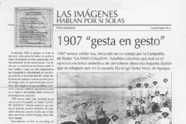 1907 "gesta en gesto"