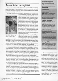 Actos interrumpidos