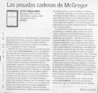 Las pesadas cadenas de McGregor