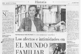 Los afectos e intimidades en el mundo familiar chileno (entrevista)