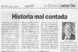 Historia mal contada