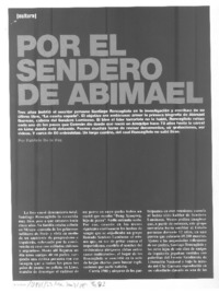 Por el sendero de Abimael