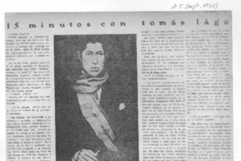 15 minutos con Tomás Lago (entrevista)