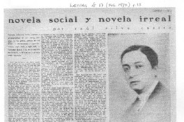 Novela social y novela irreal