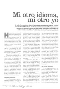 Mi otro idioma, mi otro yo