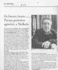 Poetas porteños agreden a Mellado