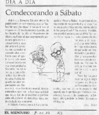 Condecorando a Sábato