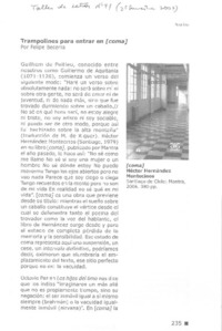 Trampolines para entrar en (coma)