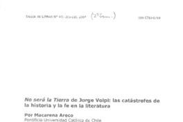 No será la tierra de Jorge Volpi