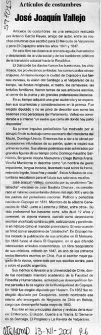 José Joaquín Vallejo  [artículo]