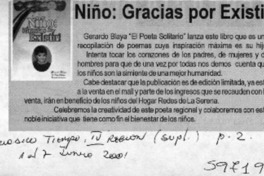 Niño, gracias por existir  [artículo]