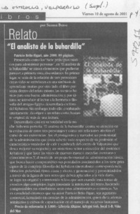 "El analista de la buhardilla"  [artículo] Susana Bravo
