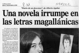 Una novela irrumpe en las letras magallánicas  [artículo]