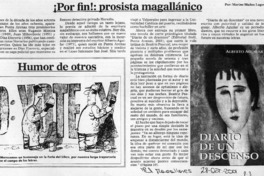 ¡Por fin!, prosista magallánico