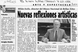Nuevas reflexiones artísticas  [artículo]