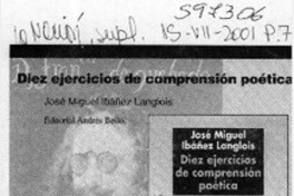 Diez ejercicios de comprensión poética  [artículo]