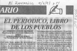 El periódico, libro de los pueblos