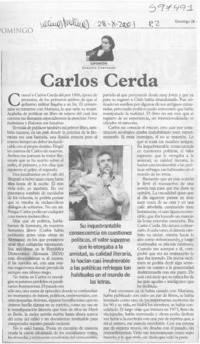Carlos Cerda  [artículo] Gonzalo Contreras
