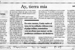 Ay, tierra mía  [artículo] Javier Aspurúa