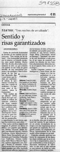 Sentido y risas garantizados  [artículo]