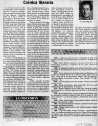 Crónica literaria  [artículo] Ramón Riquelme