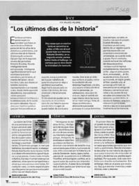 "Los últimos días de la historia"  [artículo] Andrés Aguirre