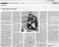 "Patriahumana"  [artículo] Enrique Ramírez Capello