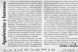 Apariencias y horrores  [artículo] Antonio J. Salgado
