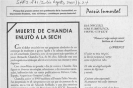 Muerte de Chandía enlutó a la SECH  [artículo]