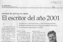 El escritor del año 2001  [artículo] B. B.