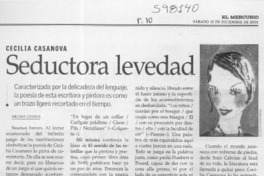 Seductora levedad  [artículo] Bruno Cuneo