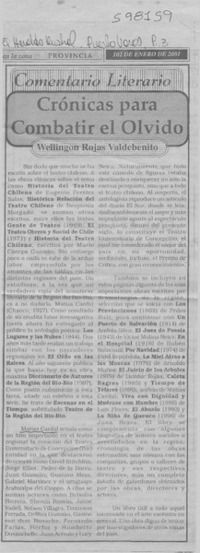 Crónicas para combatir el olvido