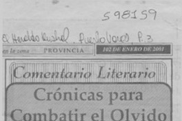 Crónicas para combatir el olvido
