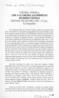 Cine a la chilena, las peripecias de Sergio Castilla  [artículo] Roberto Ignacio Díaz
