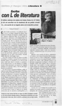 Escritos con L de literatura  [artículo] Camilo Marks