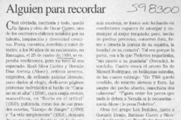 Alguien para recordar  [artículo] Personne