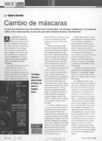 Cambio de máscaras  [artículo] Roberto Karmelic